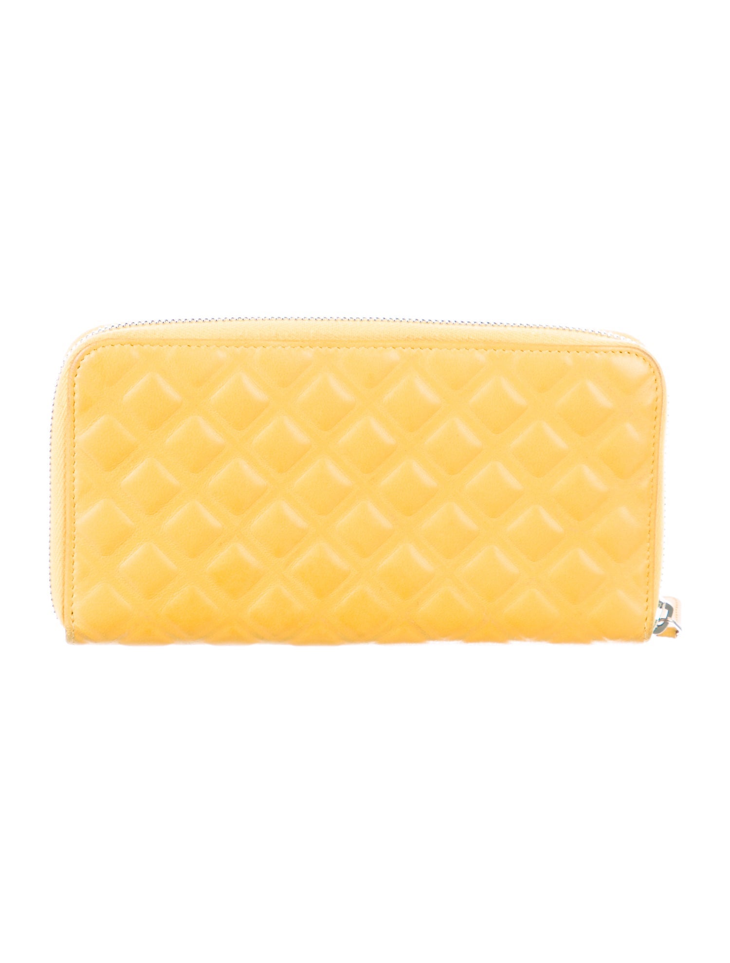 Chanel 2017-2018 Diamond CC Continental Wallet